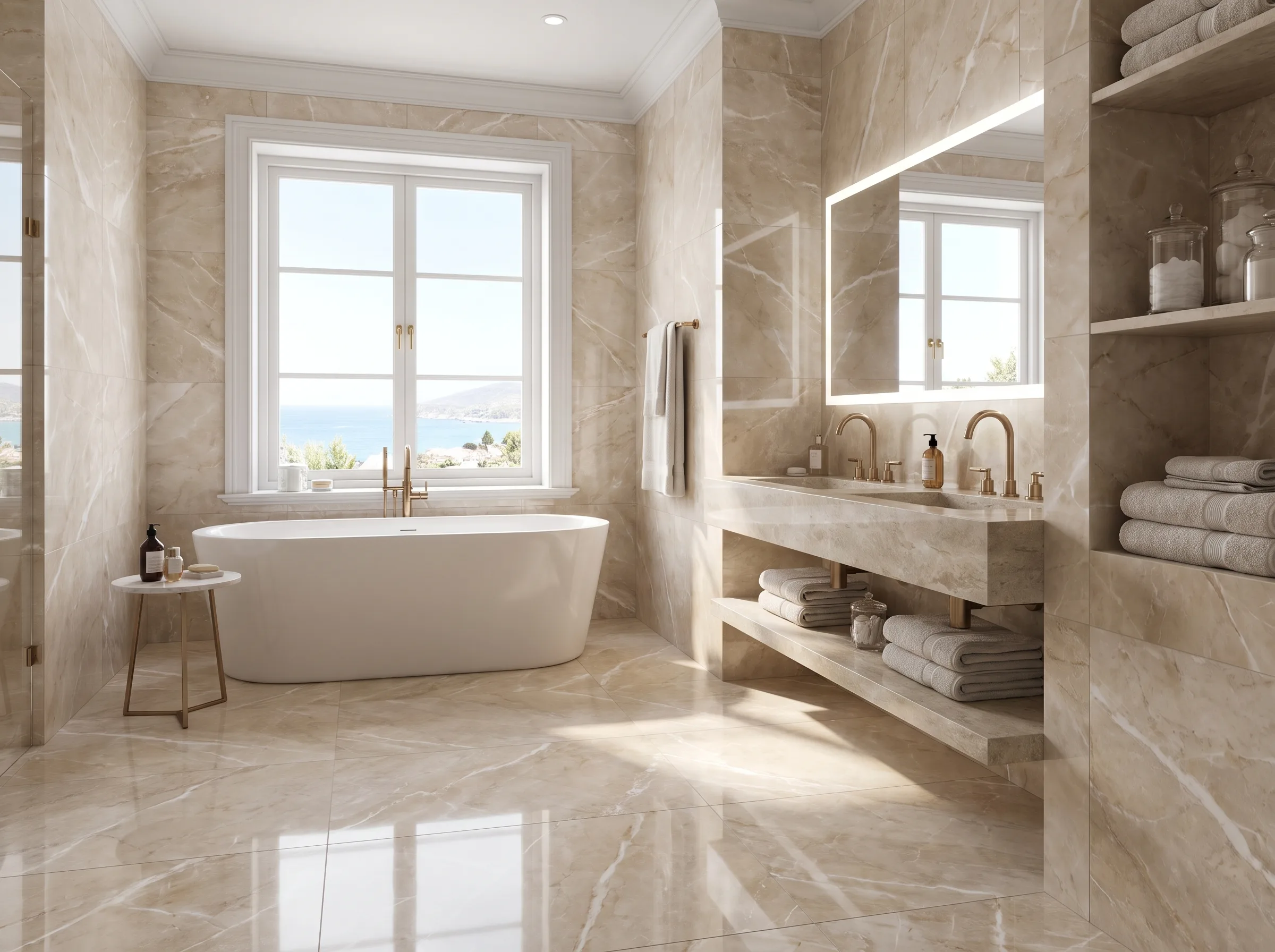 Carrelage salle de bain : durabilité et luxe