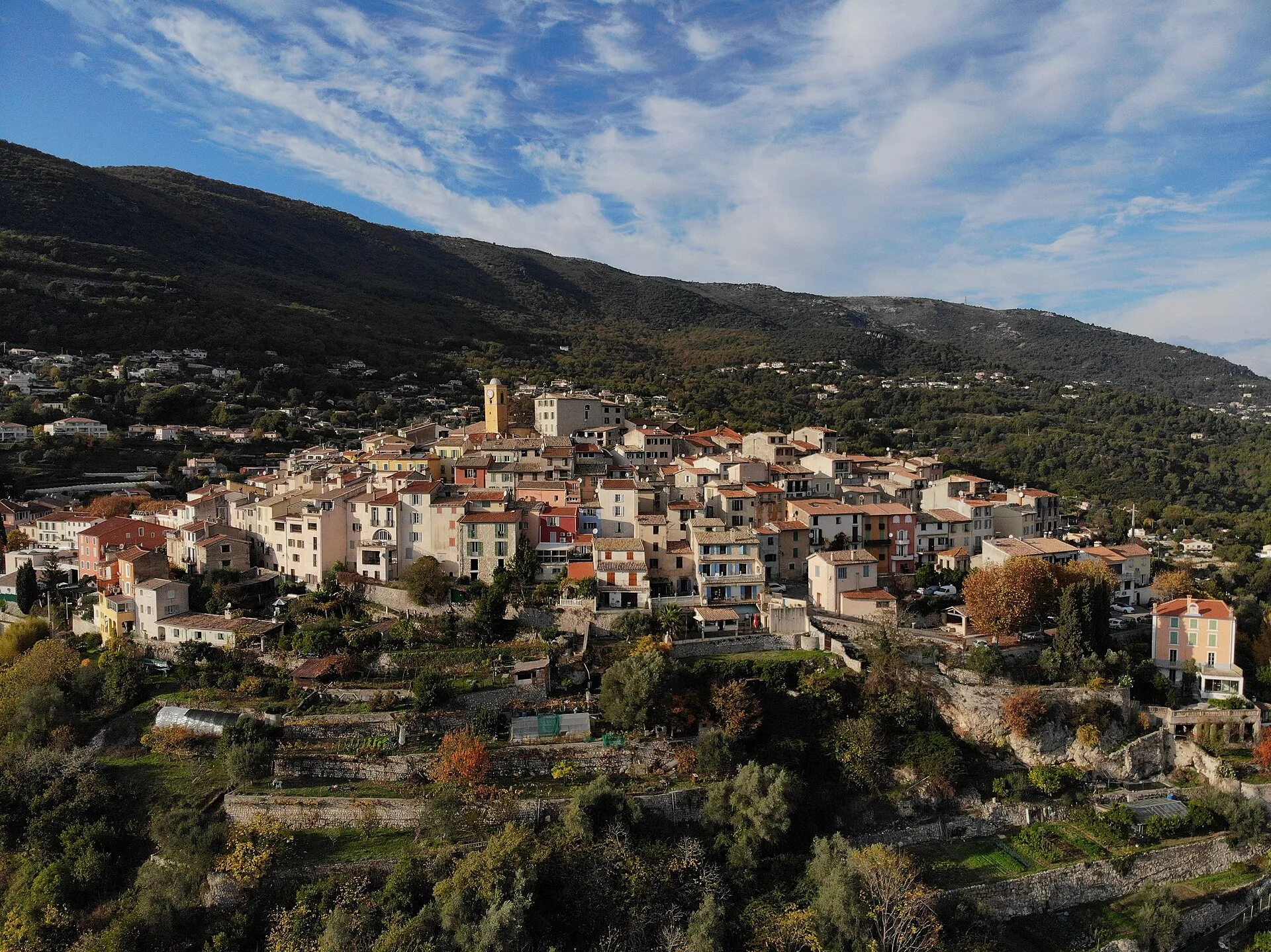 Gattières - vue de la ville
