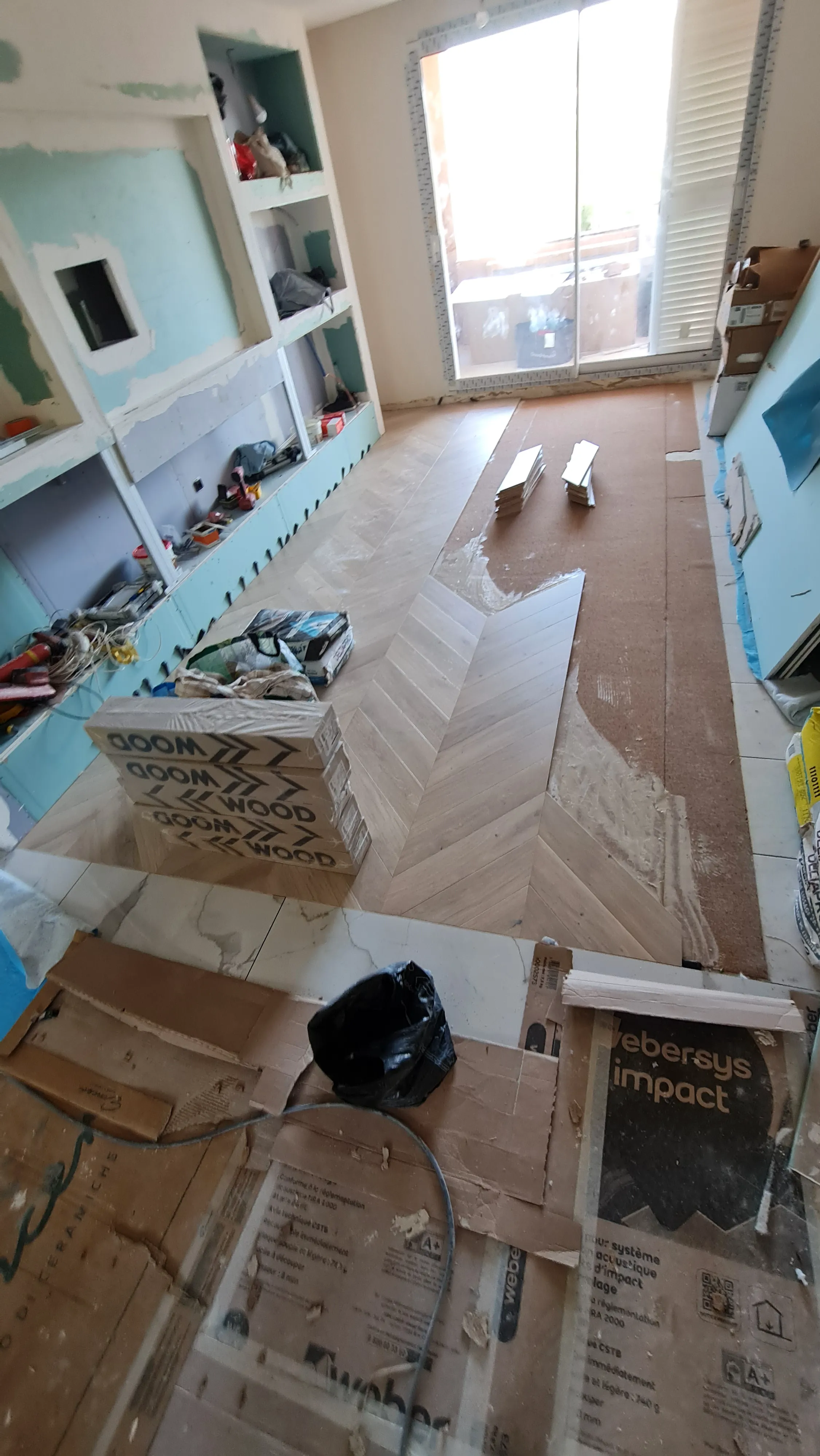 Pose de parquet